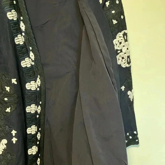 Kobi Halperin navy black white embroidered embroidery kimono style jacket - Picture 6 of 8